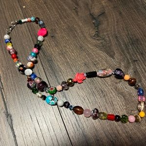 Bead Necklace+Earrings Set